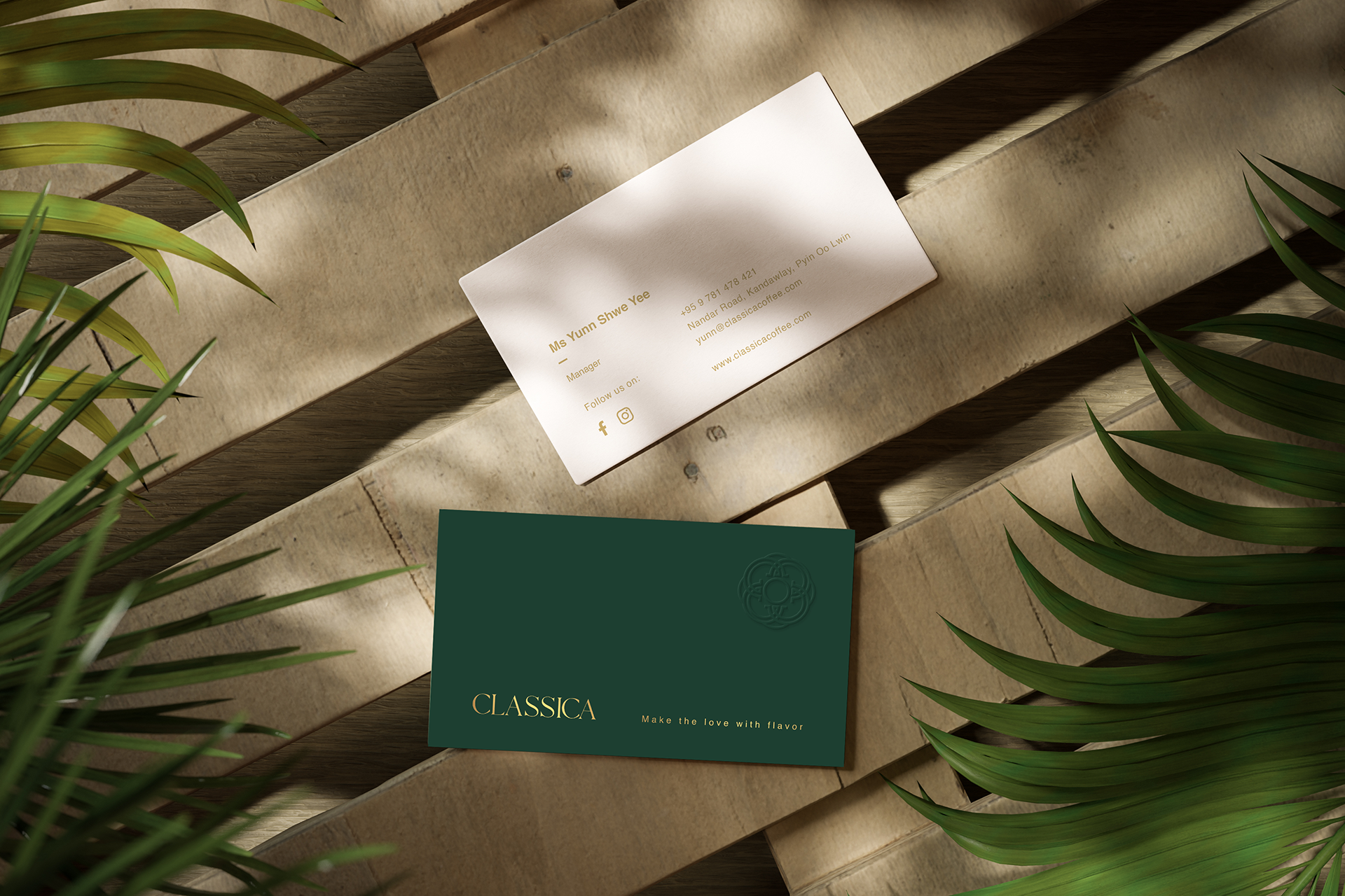 Classica Coffe Name Card Design